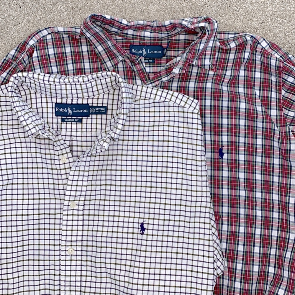 NO LONGER OWN - NFS
Ralph Lauren Polo XLT Purple & Green Plaid Button-Down Shirt